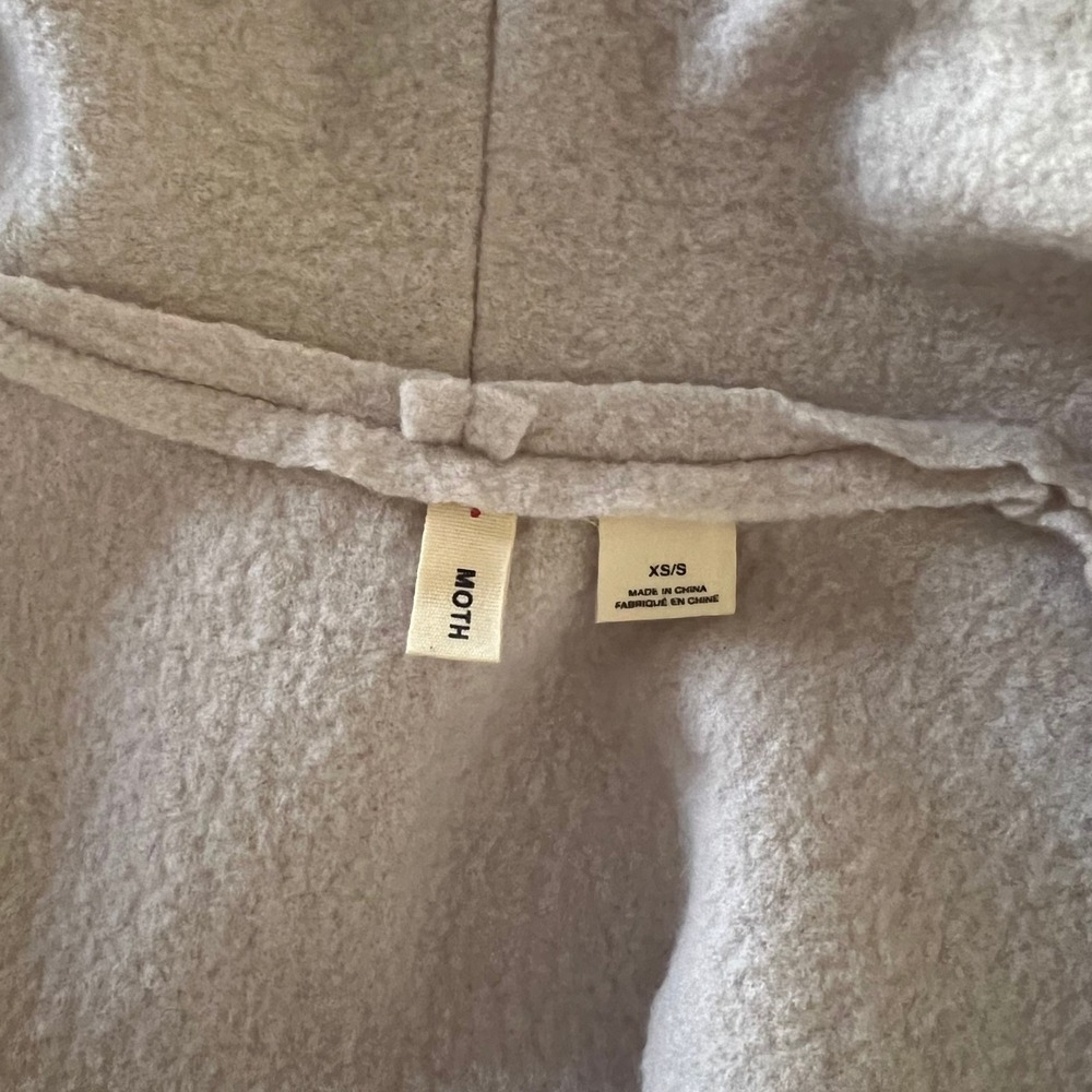 Moth Anthropologie Museum District Vest 100% Boiled Wool Draped Longline Vest‎ - Picture 6 of 8